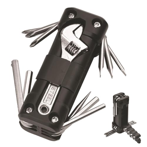 Zuasdvnk Kit de herramientas para bicicletas eléctricas, herramientas de reparación de bicicletas, kit de combinación de herramientas portátiles, juego de accesorios de herramientas de ciclismo