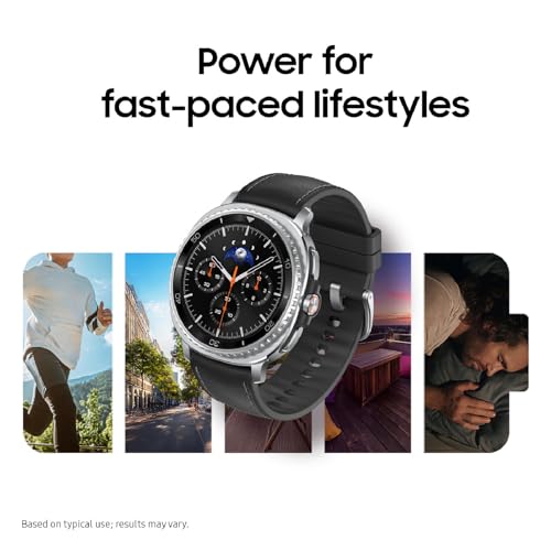 Image of Samsung Galaxy Watch 8 Classic (2025) 46mm Bluetooth Smartwatch, Cushion Design, Rotating Bezel, Quick Button, Sleep Coaching, Running Coach, Energy Score, Black [US Version] (Renewed)