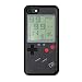 Retro 3D Gameboy Design Style Soft Silicone Cover Case with Game Installed (7/8-Black)