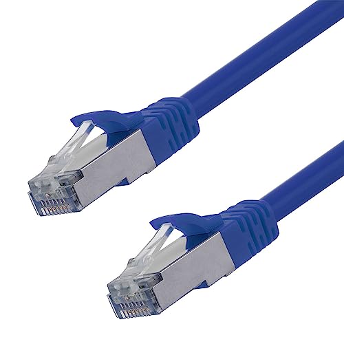 Cable de red Ethernet NavePoint CAT6A 1 pie azul 5 unidades miniatura 1