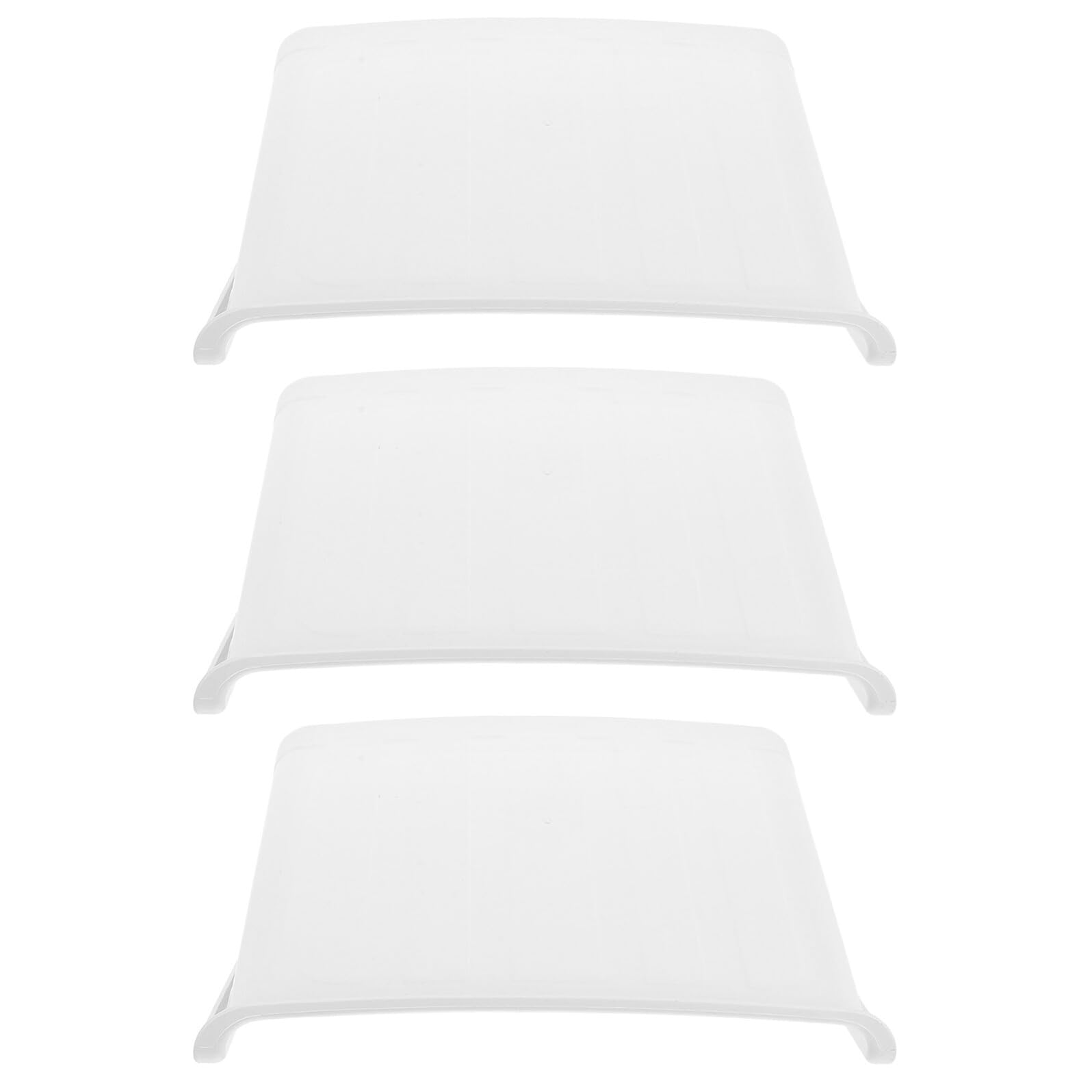 Lot de 3 Protections Anti-Pluie Universelles pour Caméras de Sécurité Extérieures Boîtier Plastique Blanc Résistant aux UV Compatible Caméras Dôme et Bullet Protection