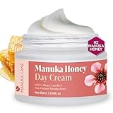 Manuka Lane Manuka Honey Day Cream The Ultimate Skin Moisturizer with real New Zealand Manuka Honey, Hydrolyzed Collagen, and skin-enriching Lanolin