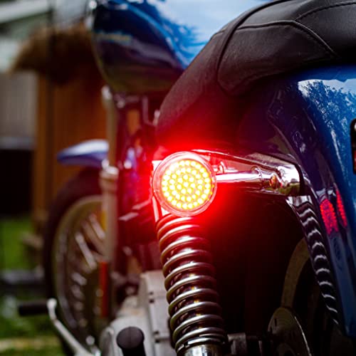 Eagle Lights 8748Ts-1156R 2" Rear Led Turn Signals For Harley Davidson Motorcycles - Generation I / 1156 Base/Red #TOP3