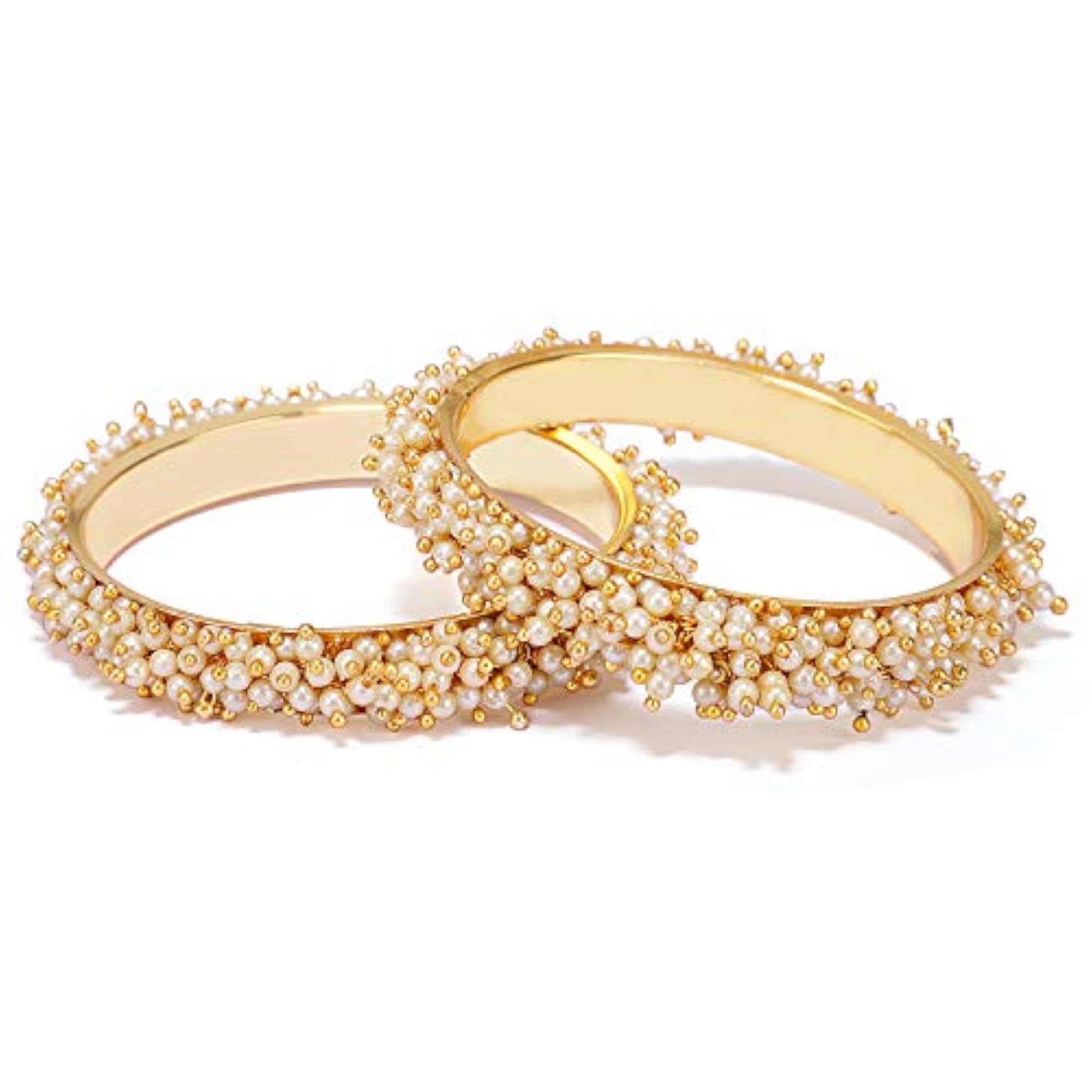 Elegant Pearl Bangles Set