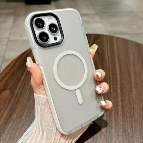 Coque iPhone 16 Plus antichoc et blanche avec finition givrée