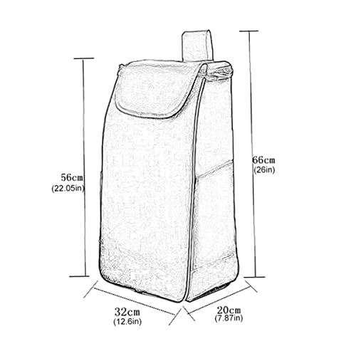Eyccier Einkaufswagen Ersatzbeutel tragbar wasserdichte Oxford Stoff Einkaufswagen Trolley -Taschen Trolley -Zubehör – Bild 4