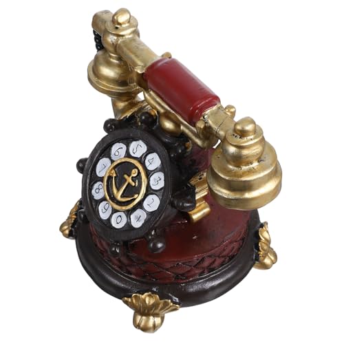 Téléphone vintage résine iplusmile pour déco maison rétro