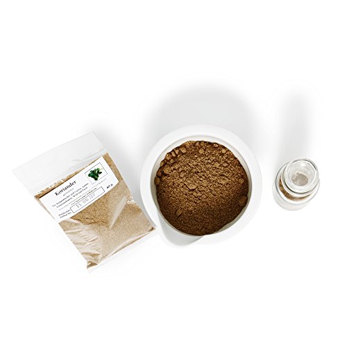 Koriander gemahlen, Coriander Pulver, Back- und Wurstgewürz, Arabische Petersilie, Chinesische Petersilie, Gartenkoriander, Gebauter Koriander, Gewürzkoriander, Indische Petersilie, 40g