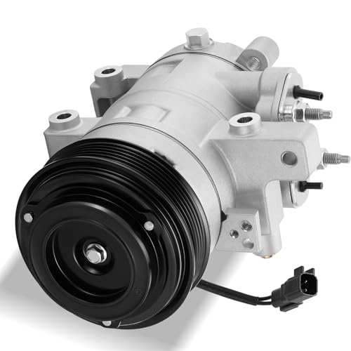 SYKRSS 168661 Air Conditioning A/C Compressor with Clutch Compatible with Ford Mustang 2011-2017 V8 5.0L GAS, 2015-2022 V8 5.2L GAS, DKS17DS Style