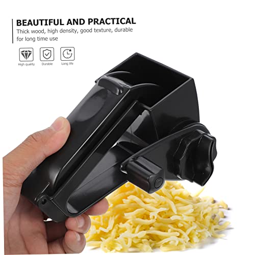 Rallador giratorio manual para queso color negro miniatura 7