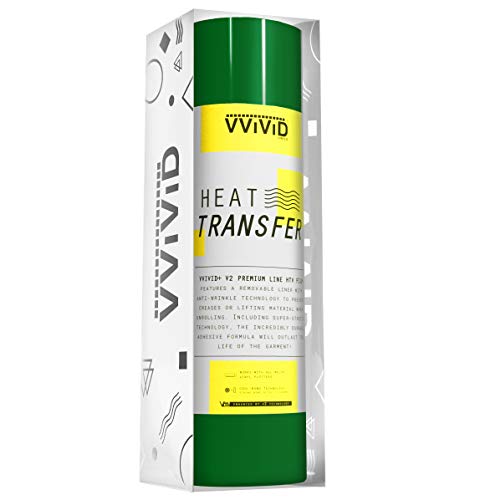 Film vinyle transfert thermique HTV VVIVID V2 vert échenillage facile 3m