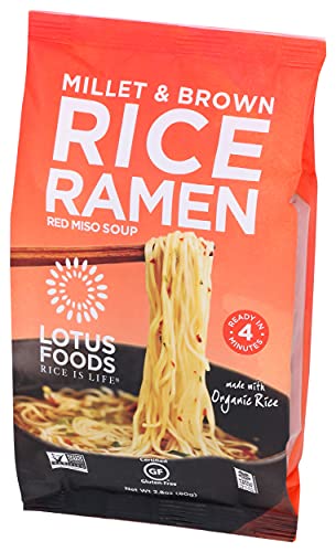 Lotus Foods Organic Ramen Miso Soup Mix-Millet & Brown-2.8 Oz #TOP3