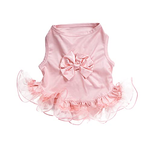 Christian Siriano New York Pink Tiered Bow Dress For Dogs, Xs #TOP5