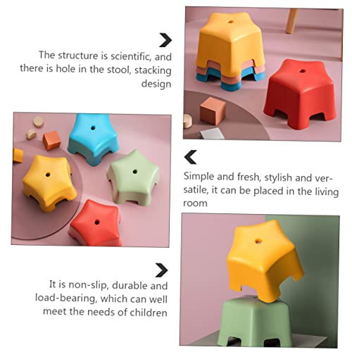 Garneck 1 Unidade Banquinho Antiderrapante Fezes Espessas Banquinho Em Forma De Estrela Banquinho Pa