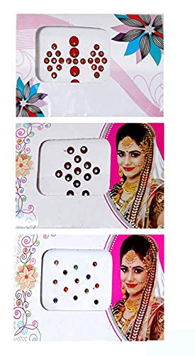 Laddu Gopal Beautiful Fancy Women Multicolor Forehead Bindis 0254887904