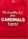Saint Louis onesie ® My Daddy and I are St. Louis fans baseball baby one piece infant bodysuit