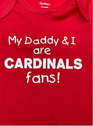 Saint Louis onesie ® My Daddy and I are St. Louis fans baseball baby one piece infant bodysuit