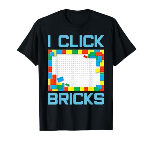 I Click Bricks Creative Building Block Set Master Builder T-Shirt