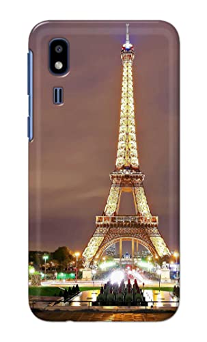 Image of PRINTFIDAA Lovers Famous Place Eiffel Tower in Paris Printed Designer Hard Case for Samsung Galaxy A2 Core, SM-A260F / DS, SM-A260G / DS Back Cover -(e) RPM1009