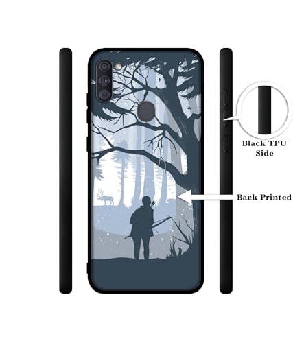 Image of Hunter Design Premium 2D Printed Metal Back Case Cover for Samsung Galaxy A11 4G / M11 4G