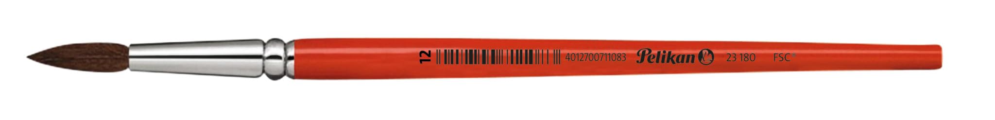 Pelikan 711044 Pennello Scuola Sorte 23 – Misura 5, Rotondo, Per Colori A Tempera E Decorazione - 2