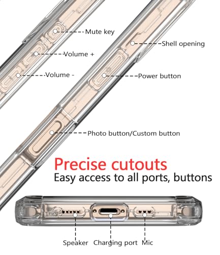 Image of Diverbox for iPhone 16 Pro Max Case [Shockproof] [Dropproof] [Tempered Glass Screen Protector + Camera Protectors] Heavy Duty Protection Phone Case Cover for Apple iPhone 16 Pro Max (Clear)