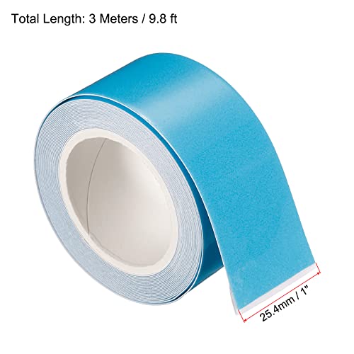 Image of MECCANIXITY Glow in The Dark Tape 9.8 Ft x 1 Inch Luminous Fluorescent Tape for Night Outdoors Indoors Decorations Signs, Blue