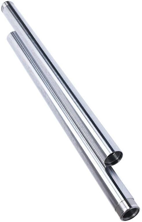 Front Fork Pipes Inner Forks Tubes Silver Pair For Kawasaki ZR400 ZRX400 1998-2005 ZR400 ZRX-II 1998-2005 617mm 44013-1452