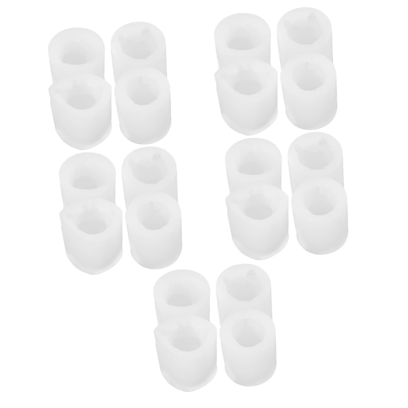 Operitacx 5 Ensembles Silicone Chat De Dessin Animé Mignon Patte Faire en Forme De - Moule Chat Moule De Fabrication De Chat Artisanat en Résine Époxy Gel De Silice Blanche 4 Pièces * 5