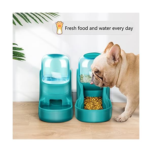 Automatic-Cat-Feeders-Set-Dog-Feeder-Set-with-Cat-Food-Dispenser-and-Cat-Water-Dispenser-Big-Capacity-Automatic-Gravity-Dog-Feeding-Watering-Supplies-for-Small-Medium-Big-Cats-Dogs Big Capacity Automatic Dog Feeder Set