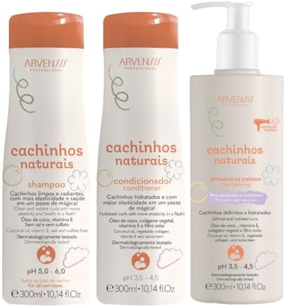 Arvensis Vegan Professional, Kit Shampoo, Condicionador e Ativado...