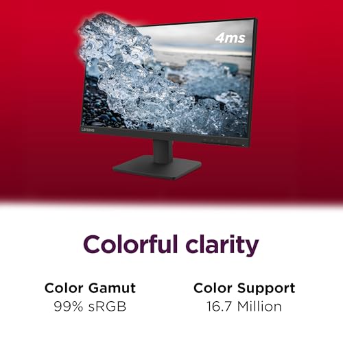 Lenovo L22-4e - Office Monitor - 21.5" FHD IPS Display - 100Hz Refresh Rate - 4 ms MPRT - 99% sRGB - Raven Black - Tilt Stand - image 9