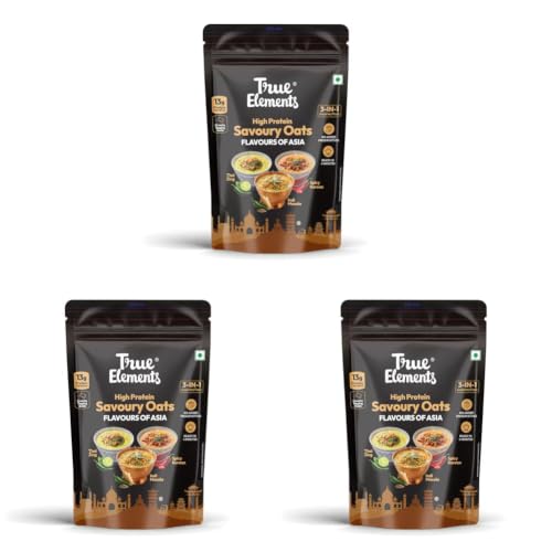Image of True Elements High Protein Savoury Oats - Flavours Of Asia - Pack of 18