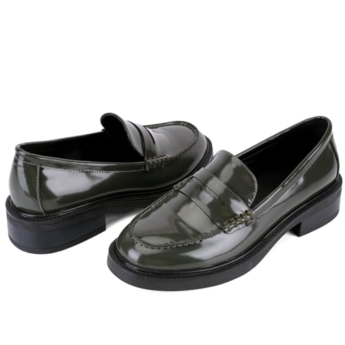 Image of Loafers for Women, Classic Penny Slip On Flat Dress Shoes