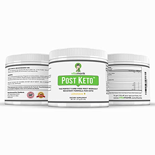 VitaMonk Keto Post Workout Recovery Drink After Workout Recovery Drink Optimal No-Carb Keto Post Workout for Men and Women - Faster Recovery -No Additives or Sugar - Non-GMO - Image 8