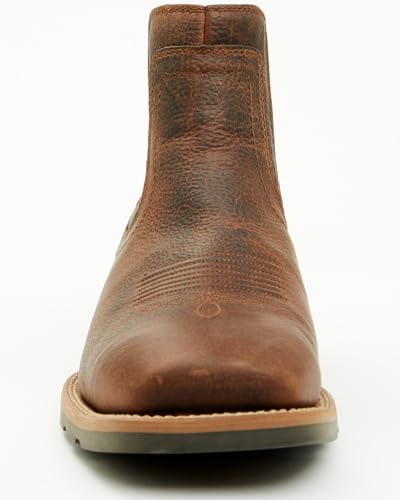 Cody James Men's Ranger Chelsea Boot Broad Square Toe Brown 9 1/2 D(M) US4