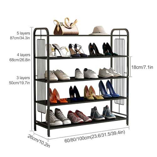 Étagère à chaussures vestibule moderne et dorée pour gagner de l'espace - 3