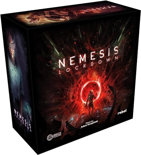 Nemesis Lockdown Board Game | Sci-Fi Horror Miniatures Game | Strategy | Cooperative Adventure Game for Adults and Teens | Ages 14+ | 1-5 Players | Avg. Playtime 90-180 Minutes | Made by Awaken Realms