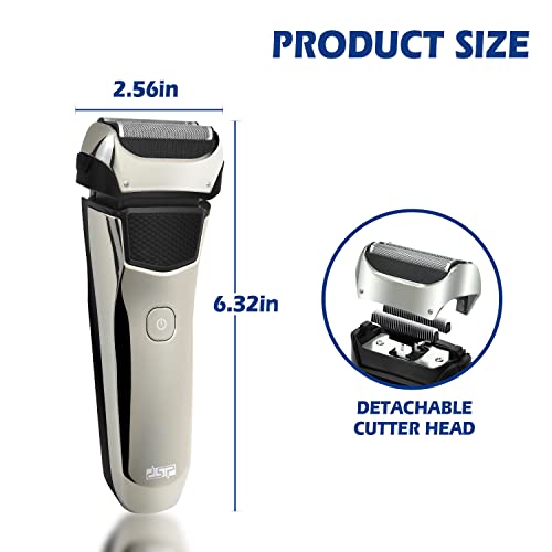 Dsp Electric Cordless Foil Razors For Men Rechargeable Wet & Dry Shavers With Pop-Up Trimmer & Ipx 6 Waterproof & Led Display #TOP6