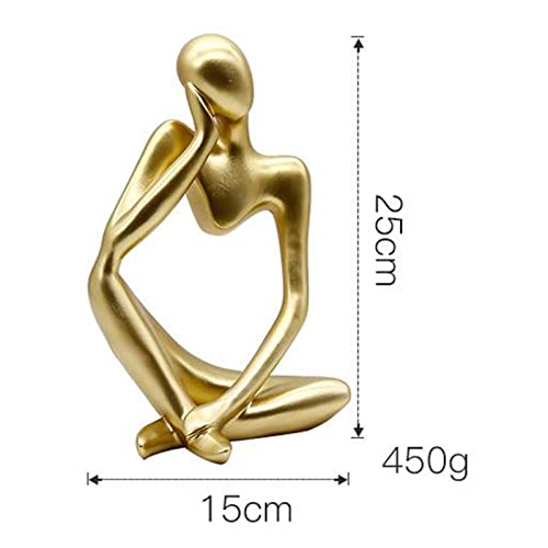 gazechimp O Pensador Estátua Abstrata Escultura Estatueta de Resina Artesanato para Decoração de Cas