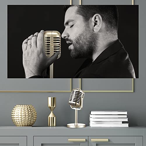 Zubebe 4 Pcs Retro Vintage Microphone Props Halloween Fake Microphone Plastic Pretend Mic for Podcast Event Rock and Roll Hip Hop Music Movie Theater Birthday Jazz Party Decor - Image 3