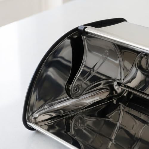 Miniatura 8 de Lolahome - Panera De Acero Inoxidable Con Tapa Ideal Para Guardar El Pan Fresco. Almacenaje De Cocina Elegante Y Duradero. 42x27x18 Cm