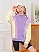 LIFAky Girls Kids Long Sleeve Sweatshirt Casual Snap Stand Tops Cute Color Block Pullover Fashion Fall Winter Outfits 9-10Y