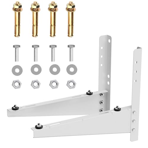Ohmonlyhoo Outdoor Mini Split Wall Mounting Bracket, Heavy-Duty Wall Bracket for 9000 Btu to 18000