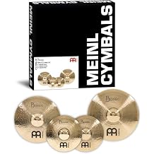 Meinl Cymbals Byzance Brilliant Complete Set Made in Turkey Hand Hammered B20 Bronze BB-CS1