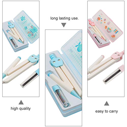 Toyvian 2Pcs Estudante de Matemática Geometria Bússola Desenho E Desenho de Bússola de Precisão para