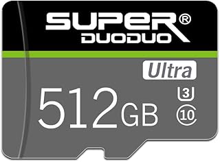 Micro SD 512GB Micro SD Memory Card High Speed TF Card 512GB Mini SD with SD Card Adapter Class 10 for Android Smart-Phones/Camera/Tablets