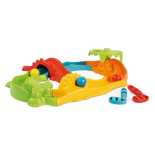 Chicco Minigolf Safari, 3-in-1 Kugelbahn, Baukastenbahn, Leicht Montierbar, 11 Teile, 3 Bälle, 2 Golfschläger, Kreativitätsspiel, Recycling-Kunststoff, Spielzeug für Kinder von 2 bis 5 Jahren