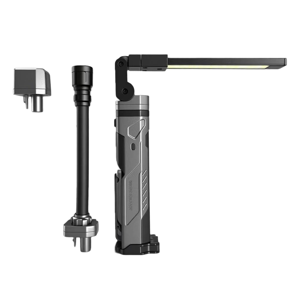 UDSKNV[KSL COB Folding Portable LED Work Light Handheld Flashlight Torch Emergency Red SOS Strobe Car Inspection Lamp