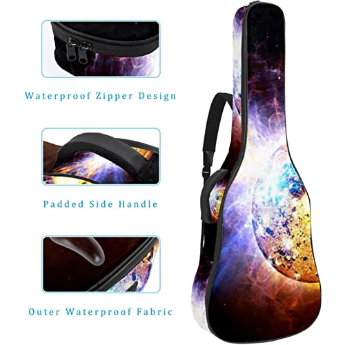 Housse imperméable pour guitare acoustique avec double bandoulière et poche Motif Yin Yang, Multicolor 02, 42.9×16.9×4.7… - Les Beatles, Paul McCartney, John Lennon, RIngo Starr, George Harrison Housse imperméable pour guitare acoustique avec double bandoulière et poche Motif Yin Yang, Multicolor 02, 42.9x16.9x4.7… – Image 5